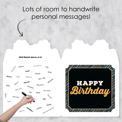 Big Dot Of Happiness Cheers And Beers To 40 Years - Happy Birthday Giant Greeting Card - Big Shaped Jumborific Card 4 Big Dot Of Happiness Cheers And Beers To 40 Years - Happy Birthday Giant Greeting Card - Big Shaped Jumborific Card - Image 2