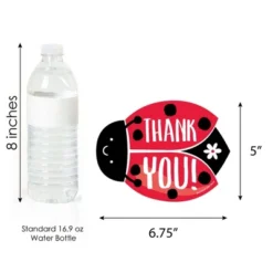 Big Dot Of Happiness Happy Little Ladybug - Shaped Thank You Cards - Baby Shower Or Birthday Party Thank You Note Cards With Envelopes - Set Of 12 -Party Planers Store GUEST 3af8ee87 39b8 4675 a2e8 11aafe5d87f3