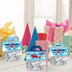 Big Dot Of Happiness Taking Flight Airplane DIY Vintage Plane Baby Shower Or Birthday Party Goodie Favor Bag Labels Candy Bags With Toppers 24 Ct -Party Planers Store GUEST 3b67dee7 0360 4b09 bd58 c30188a4fb22