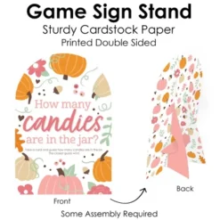 Big Dot Of Happiness Girl Little Pumpkin - How Many Candies Fall Birthday Party Or Baby Shower Game - 1 Stand And 40 Cards - Candy Guessing Game -Party Planers Store GUEST 3c033957 4862 4716 be3f 9d6a9c9dbb94