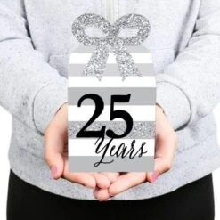 Big Dot Of Happiness We Still Do - 25th Wedding Anniversary - Square Favor Gift Boxes - Anniversary Party Bow Boxes - Set Of 12 -Party Planers Store GUEST 3c1dd482 13c7 4e57 863a dedf45114bca