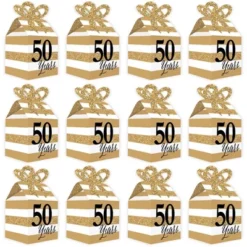 Big Dot Of Happiness We Still Do - 50th Wedding Anniversary - Square Favor Gift Boxes - Anniversary Party Bow Boxes - Set Of 12 -Party Planers Store GUEST 3c8e7422 bd16 4993 a337 22dd28b76a63