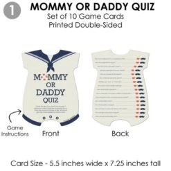 Big Dot Of Happiness Ahoy – Nautical - 4 Baby Shower Games - 10 Cards Each - Gamerific Bundle -Party Planers Store GUEST 3cf76d4a 9e7e 480c ad37 45a05d187424