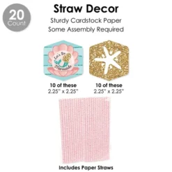 Big Dot Of Happiness Let's Be Mermaids - Baby Shower Or Birthday Party Favors And Cupcake Kit - Fabulous Favor Party Pack - 100 Pieces -Party Planers Store GUEST 3e762cf9 c7c9 412a 945a 69106e5da9e3