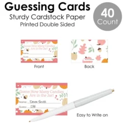 Big Dot Of Happiness Girl Little Pumpkin - How Many Candies Fall Birthday Party Or Baby Shower Game - 1 Stand And 40 Cards - Candy Guessing Game -Party Planers Store GUEST 3e81e864 3801 4faf ab92 05710a84d952
