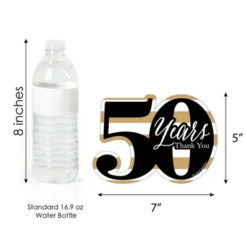 Big Dot Of Happiness We Still Do - 50th Wedding Anniversary - Shaped Thank You Cards - Anniversary Party Thank You Cards With Envelopes - Set Of 12 -Party Planers Store GUEST 3eda4c3d 5069 4c00 bc6e fd75d3be9982