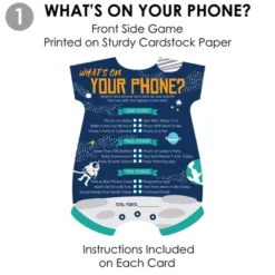 Big Dot Of Happiness Blast Off To Outer Space - 2-in-1 Rocket Ship Baby Shower Cards - Activity Duo Games - Set Of 20 -Party Planers Store GUEST 3f0ddcb6 6e1f 4423 bb9d dc12df23d948