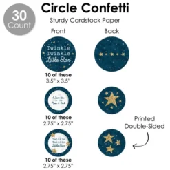 Big Dot Of Happiness Twinkle Twinkle Little Star - Baby Shower Or Birthday Party Supplies Decoration Kit - Decor Galore Party Pack - 51 Pieces -Party Planers Store GUEST 3f138a38 9da0 49d4 a8ec b077b54d3f88