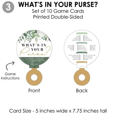 Big Dot Of Happiness Boho Botanical Baby - 4 Greenery Baby Shower Games - 10 Cards Each - Gamerific Bundle 7 Big Dot Of Happiness Boho Botanical Baby - 4 Greenery Baby Shower Games - 10 Cards Each - Gamerific Bundle - Image 5