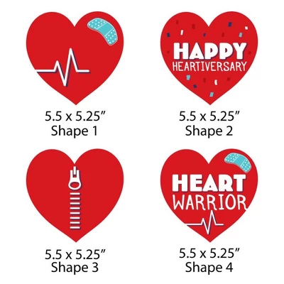 Big Dot Of Happiness Happy Heartiversary - Hearts Decorations DIY CHD Awareness Essentials - Set Of 20 7 Big Dot Of Happiness Happy Heartiversary - Hearts Decorations DIY CHD Awareness Essentials - Set Of 20 - Image 5