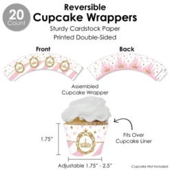 Big Dot Of Happiness Little Princess Crown - Pink & Gold Baby Shower Or Birthday Party Favors And Cupcake Kit - Fabulous Favor Party Pack - 100 Pieces 10 Big Dot Of Happiness Little Princess Crown - Pink & Gold Baby Shower Or Birthday Party Favors And Cupcake Kit - Fabulous Favor Party Pack - 100 Pieces -Party Planers Store GUEST 4077808e 7633 4877 86fc a3f426bf7ce1