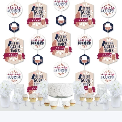 Big Dot Of Happiness But First, Wine - Wine Tasting Party DIY Dangler Backdrop - Hanging Vertical Decorations - 30 Pieces 3 Big Dot Of Happiness But First, Wine - Wine Tasting Party DIY Dangler Backdrop - Hanging Vertical Decorations - 30 Pieces