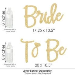 Big Dot Of Happiness Boho Botanical Bride - Bridal Shower & Wedding Party - 36 Banner Cutouts & No-Mess Real Gold Glitter Bride-To-Be Banner Letters -Party Planers Store GUEST 40ea2fa0 f1d3 4b08 8687 c97a9f8797c4