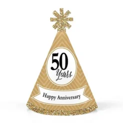 Big Dot Of Happiness We Still Do - 50th Wedding Anniversary - Mini Cone Anniversary Party Hats - Small Little Party Hats - Set Of 8 -Party Planers Store GUEST 40f883de 650c 4e6d 9af1 babbdc9cf2a3