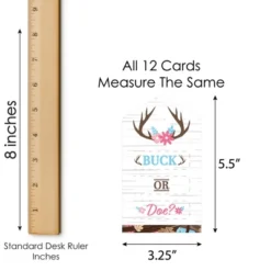 Big Dot Of Happiness Boy Buck Or Doe - Party Game Pickle Cards - Hunting Gender Reveal Pull Tabs - Set Of 12 -Party Planers Store GUEST 4149b977 1f1a 49b7 9ca2 ea2f05b2ee1c