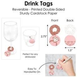 Big Dot Of Happiness Bride Squad Rose Gold Bridal Shower Or Bachelorette Party Paper Charger And Table Decorations Chargerific Kit Place Setting For 8 -Party Planers Store GUEST 418b59a1 5017 4d96 ae36 a367873a5082