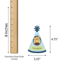 Big Dot Of Happiness Baby Boy Teddy Bear - Mini Cone Baby Shower Party Hats - Small Little Party Hats - Set Of 8 -Party Planers Store GUEST 419afe10 0c70 4a90 8c4d 2f14e53648f9