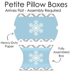 Big Dot Of Happiness Winter Wonderland - Favor Gift Boxes - Snowflake Holiday Party And Winter Wedding Petite Pillow Boxes - Set Of 20 -Party Planers Store GUEST 41b619d1 7f88 457e 9a67 aa33cefcac42