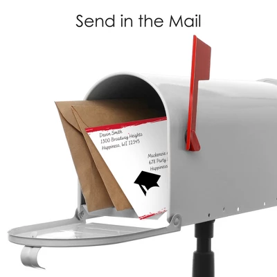 Big Dot Of Happiness Red Grad - Best Is Yet To Come - Fill-In Cards - Red Graduation Party Fold And Send Invitations - Set Of 8 7 Big Dot Of Happiness Red Grad - Best Is Yet To Come - Fill-In Cards - Red Graduation Party Fold And Send Invitations - Set Of 8 - Image 5