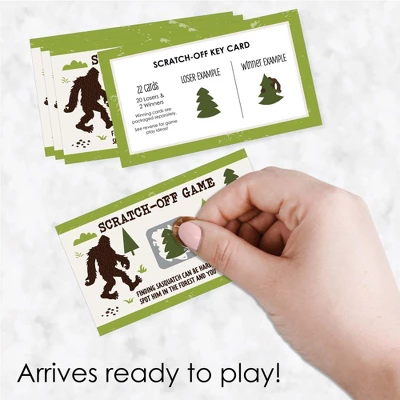 Big Dot Of Happiness Sasquatch Crossing - Bigfoot Party Or Birthday Party Game Scratch Off Cards - 22 Count 3 Big Dot Of Happiness Sasquatch Crossing - Bigfoot Party Or Birthday Party Game Scratch Off Cards - 22 Count