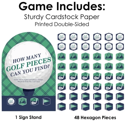 Big Dot Of Happiness Par-Tee Time - Golf - Birthday Or Retirement Party Scavenger Hunt - 1 Stand And 48 Game Pieces - Hide And Find Game 5 Big Dot Of Happiness Par-Tee Time - Golf - Birthday Or Retirement Party Scavenger Hunt - 1 Stand And 48 Game Pieces - Hide And Find Game - Image 3
