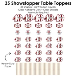 Big Dot Of Happiness We Still Do - 40th Wedding Anniversary - Anniversary Party Centerpiece Sticks - Showstopper Table Toppers - 35 Pieces -Party Planers Store GUEST 42bb0f76 9c35 4de4 8b29 e36e9753d53b