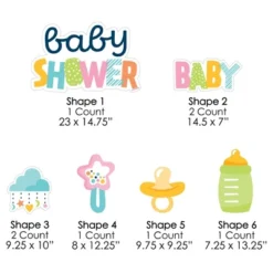 Big Dot Of Happiness Colorful Baby Shower - Yard Sign And Outdoor Lawn Decorations - Gender Neutral Party Yard Signs - Set Of 8 -Party Planers Store GUEST 430ba3f3 c855 459b b779 9efcb85ec347