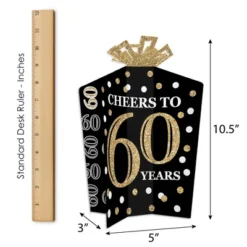 Big Dot Of Happiness Adult 60th Birthday - Gold - Birthday Party Decor And Confetti - Terrific Table Centerpiece Kit - Set Of 30 -Party Planers Store GUEST 45587c78 a377 4cd0 803c 415af98e7880