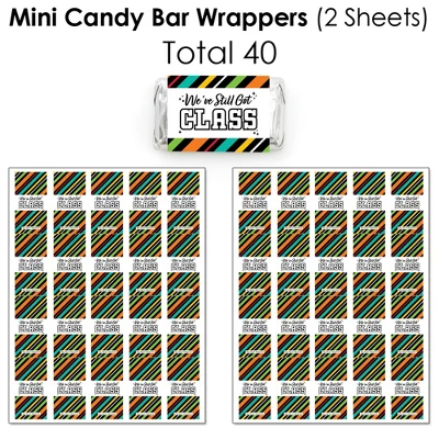 Big Dot Of Happiness Still Got Class - High School Reunion Party Candy Favor Sticker Kit - 304 Pieces 4 Big Dot Of Happiness Still Got Class - High School Reunion Party Candy Favor Sticker Kit - 304 Pieces - Image 2