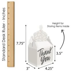 Big Dot Of Happiness Champagne Elegantly Simple - Treat Box Party Favors - Guest Party Favors Goodie Gable Boxes - Set Of 12 -Party Planers Store GUEST 457cb7d8 dc0c 423b 9641 bda998e4180b