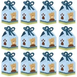 Big Dot Of Happiness Baby Boy Teddy Bear - Square Favor Gift Boxes - Baby Shower Bow Boxes - Set Of 12 -Party Planers Store GUEST 4615f859 8e0e 4c37 ab1f e4e31c3d6c8c
