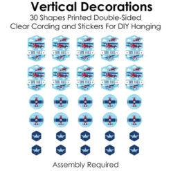 Big Dot Of Happiness Taking Flight - Airplane - Plane Baby Shower Or Birthday Party DIY Dangler Backdrop - Hanging Vertical Decorations - 30 Pieces 10 Big Dot Of Happiness Taking Flight - Airplane - Plane Baby Shower Or Birthday Party DIY Dangler Backdrop - Hanging Vertical Decorations - 30 Pieces -Party Planers Store GUEST 46838155 480f 4c17 8906 af60e31baa1f