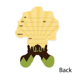 Big Dot Of Happiness Sasquatch Crossing - Shaped Fill-In Invitations - Bigfoot Party Or Birthday Party Invitation Cards With Envelopes - Set Of 12 -Party Planers Store GUEST 4714a966 6bb5 4974 b2e1 3267d580e943