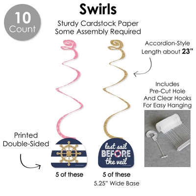 Big Dot Of Happiness Last Sail Before The Veil - Nautical Bachelorette And Bridal Shower Supplies Decoration Kit - Decor Galore Party Pack - 51 Pieces 5 Big Dot Of Happiness Last Sail Before The Veil - Nautical Bachelorette And Bridal Shower Supplies Decoration Kit - Decor Galore Party Pack - 51 Pieces - Image 3