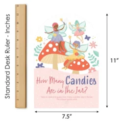 Big Dot Of Happiness Let’s Be Fairies - How Many Candies Fairy Garden Birthday Party Game - 1 Stand And 40 Cards - Candy Guessing Game -Party Planers Store GUEST 48497b85 2afd 46f4 93ab 72ce1ebce336