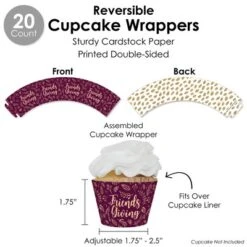 Big Dot Of Happiness Elegant Thankful For Friends - Friendsgiving Thanksgiving Party Favors And Cupcake Kit - Fabulous Favor Party Pack - 100 Pieces -Party Planers Store GUEST 485798bf d5c5 4d5a 88c3 bfd7c6b4a21e