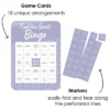 Big Dot Of Happiness Purple Elegantly Simple - Find The Guest Bingo Cards And Markers - Wedding & Bridal Shower Bingo Game Set Of 18 -Party Planers Store GUEST 48d0d205 54c1 4a57 9ec9 20c40e09c979