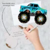Big Dot Of Happiness Smash And Crash - Monster Truck - Shaped Thank You Cards - Boy Birthday Party Thank You Note Cards With Envelopes - Set Of 12 -Party Planers Store GUEST 49272768 fc91 4698 bb7c 9c63edbfc9d1