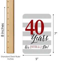 Big Dot Of Happiness We Still Do - 40th Wedding Anniversary - Find The Guest Bingo Cards And Markers - Anniversary Party Bingo Game - Set Of 18 -Party Planers Store GUEST 4a317384 303d 4003 8d5f 465a455f6e61