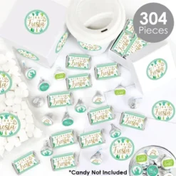 Big Dot Of Happiness Final Fiesta - Last Fiesta Bachelorette Party Candy Favor Sticker Kit - 304 Pieces