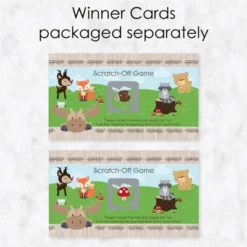 Big Dot Of Happiness Woodland Creatures - Baby Shower Or Birthday Party Game Scratch Off Cards - 22 Count -Party Planers Store GUEST 4a7358da cb1c 4e75 af7c bde492b0d7ea