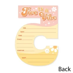 Big Dot Of Happiness Five Is A Vibe - Shaped Fill-In Invitations - Boho Hippie Fifth Birthday Party Invitation Cards With Envelopes - Set Of 12 9 Big Dot Of Happiness Five Is A Vibe - Shaped Fill-In Invitations - Boho Hippie Fifth Birthday Party Invitation Cards With Envelopes - Set Of 12 -Party Planers Store GUEST 4a97dceb 6000 4093 87f5 a9ade0eed9e4