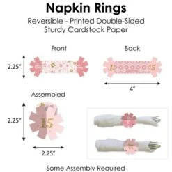 Big Dot Of Happiness Mis Quince Anos - Quinceanera Sweet 15 Birthday Party Paper Charger And Table Decorations - Chargerific Kit - Place Setting For 8 -Party Planers Store GUEST 4b82d557 d9d0 40a7 93d1 be6dc68851dd