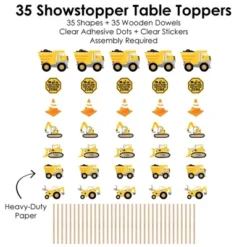 Big Dot Of Happiness Dig It - Construction Party Zone - Baby Shower Or Birthday Party Centerpiece Sticks - Showstopper Table Toppers - 35 Pieces 11 Big Dot Of Happiness Dig It - Construction Party Zone - Baby Shower Or Birthday Party Centerpiece Sticks - Showstopper Table Toppers - 35 Pieces -Party Planers Store GUEST 4c18ccb3 2c0c 4962 932f 850854011794