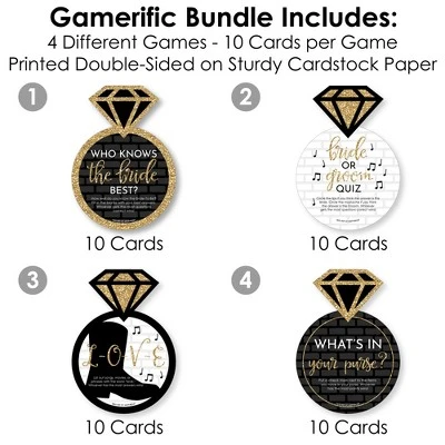 Big Dot Of Happiness Nash Bash - 4 Nashville Bridal Shower Games - 10 Cards Each - Gamerific Bundle 4 Big Dot Of Happiness Nash Bash - 4 Nashville Bridal Shower Games - 10 Cards Each - Gamerific Bundle - Image 2