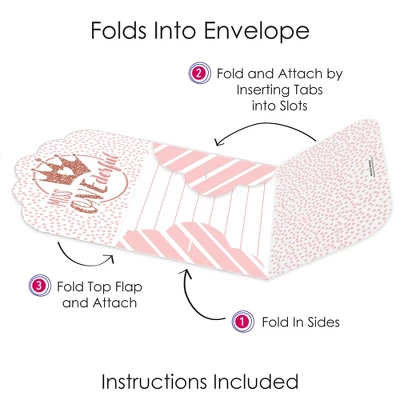 Big Dot Of Happiness 1st Birthday Little Miss Onederful - Fill-In Cards - Girl First Birthday Party Fold And Send Invitations - Set Of 8 5 Big Dot Of Happiness 1st Birthday Little Miss Onederful - Fill-In Cards - Girl First Birthday Party Fold And Send Invitations - Set Of 8 - Image 3