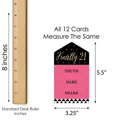 Big Dot Of Happiness Finally 21 Girl - 21st Birthday Party Game Pickle Cards - Truth, Dare, Share Pull Tabs - Set Of 12 5 Big Dot Of Happiness Finally 21 Girl - 21st Birthday Party Game Pickle Cards - Truth, Dare, Share Pull Tabs - Set Of 12 - Image 3