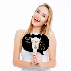 Big Dot Of Happiness Mr. And Mr. - Gold - Gay Wedding Photo Booth Props Kit - 20 Count -Party Planers Store GUEST 4d8a1dab 9aa3 4b74 ac9e 2c2e0733d9d2