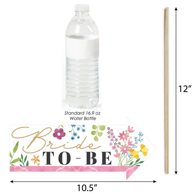 Big Dot Of Happiness Funny Wildflowers Bride - Boho Floral Bridal Shower And Wedding Party Photo Booth Props Kit - 10 Piece 4 Big Dot Of Happiness Funny Wildflowers Bride - Boho Floral Bridal Shower And Wedding Party Photo Booth Props Kit - 10 Piece - Image 2