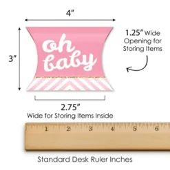 Big Dot Of Happiness Hello Little One - Pink And Gold - Favor Gift Boxes - Girl Baby Shower Petite Pillow Boxes - Set Of 20 -Party Planers Store GUEST 4e6b3535 027f 42d4 95bb c7dcee58a706